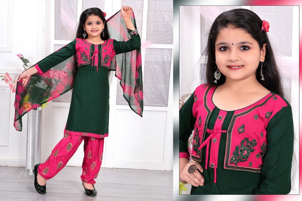 Rakhi 8015 Kids Readymade Girls Wear Catalog